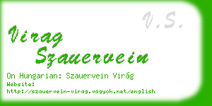 virag szauervein business card