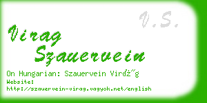 virag szauervein business card